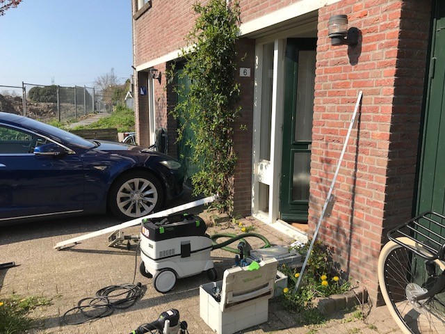 Naarden centrum voordeur beveiligd